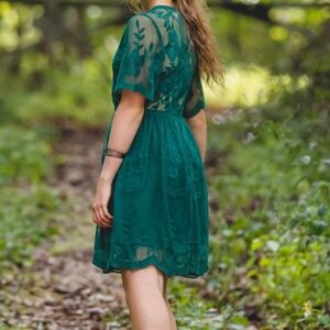Gorgeous Forrest Green Lace Dress